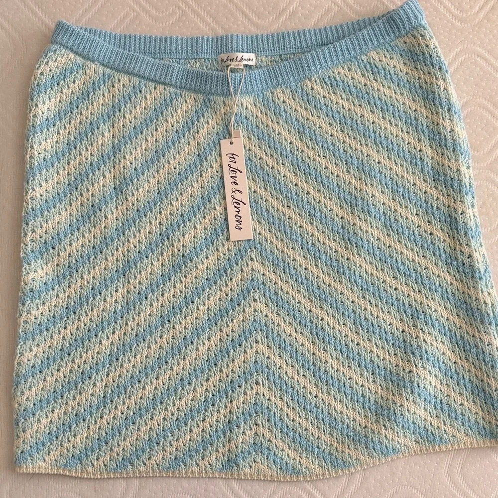 Love and Lemons Striped Skirt Set